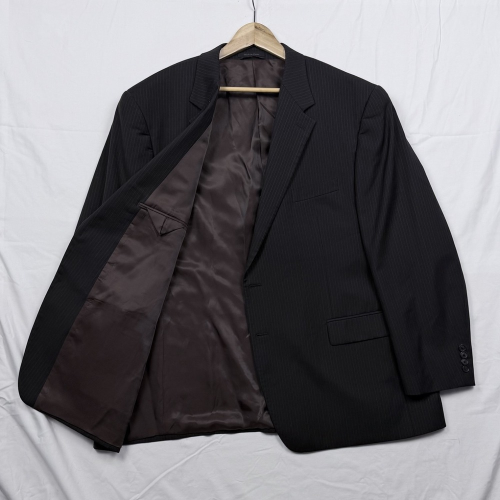 Lauren Ralph Lauren Pinstripe Blazer 52R Business Professor - Picture 5 of 11
